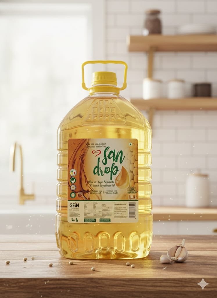 San Drop Refined Soybean Oil (5 Liters)